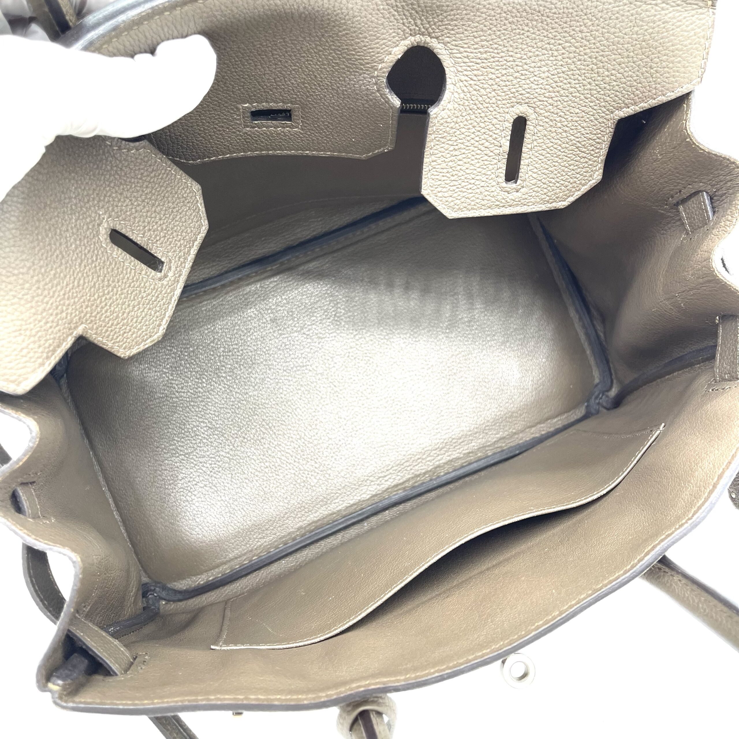 Hermès Birkin 30 Gris Asphalte Togo Leather Palladium Hardware - Image 6