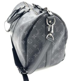 Louis Vuitton Keepall Bandoulière 45 Monogram Eclipse Canvas Travel Duffle Bag