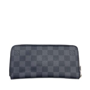 Louis Vuitton Zippy Organizer Wallet Damier Graphite – Black/Gray Checkered Canvas