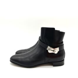 Hermès Neo Ankle Boots Black Leather 37