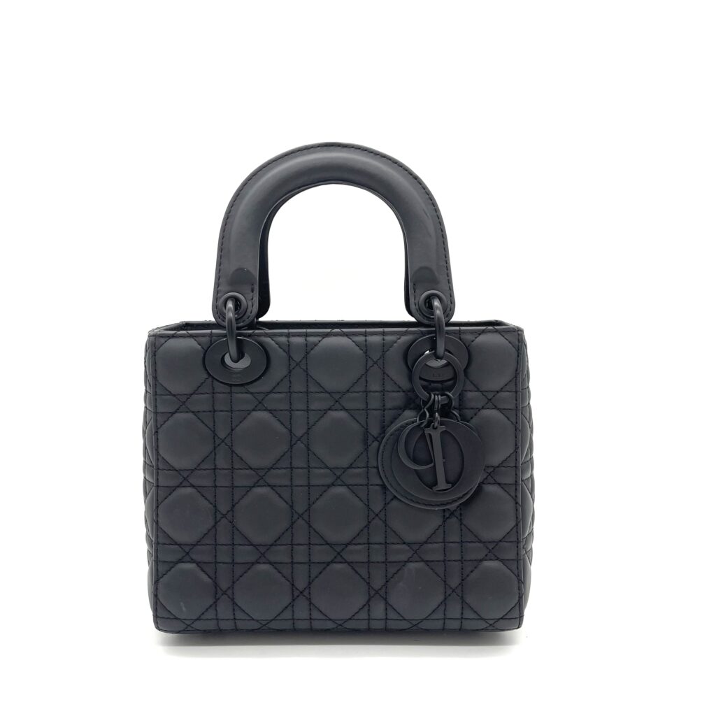 Dior Small Lady Dior My ABCDior Bag – Black Ultramatte Cannage Calfskin