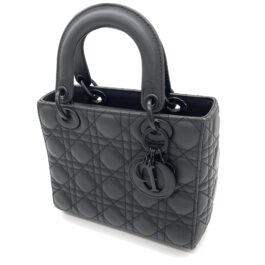 Dior Small Lady Dior My ABCDior Bag – Black Ultramatte Cannage Calfskin