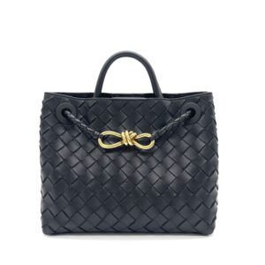 Bottega Veneta Nappa Intrecciato Small Andiamo Shoulder Bag – Black