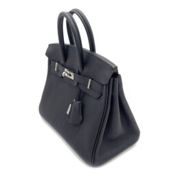 Hermès Birkin 25 Togo Black Silver Hardware