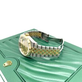 Rolex Stainless Steel 18K Yellow Gold Diamond 36mm Oyster Perpetual Datejust Watch