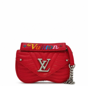 Louis Vuitton Calfskin New Wave Chain PM Scarlet