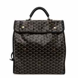Goyard Saint Leger Briefcase Backpack Coated Canvas