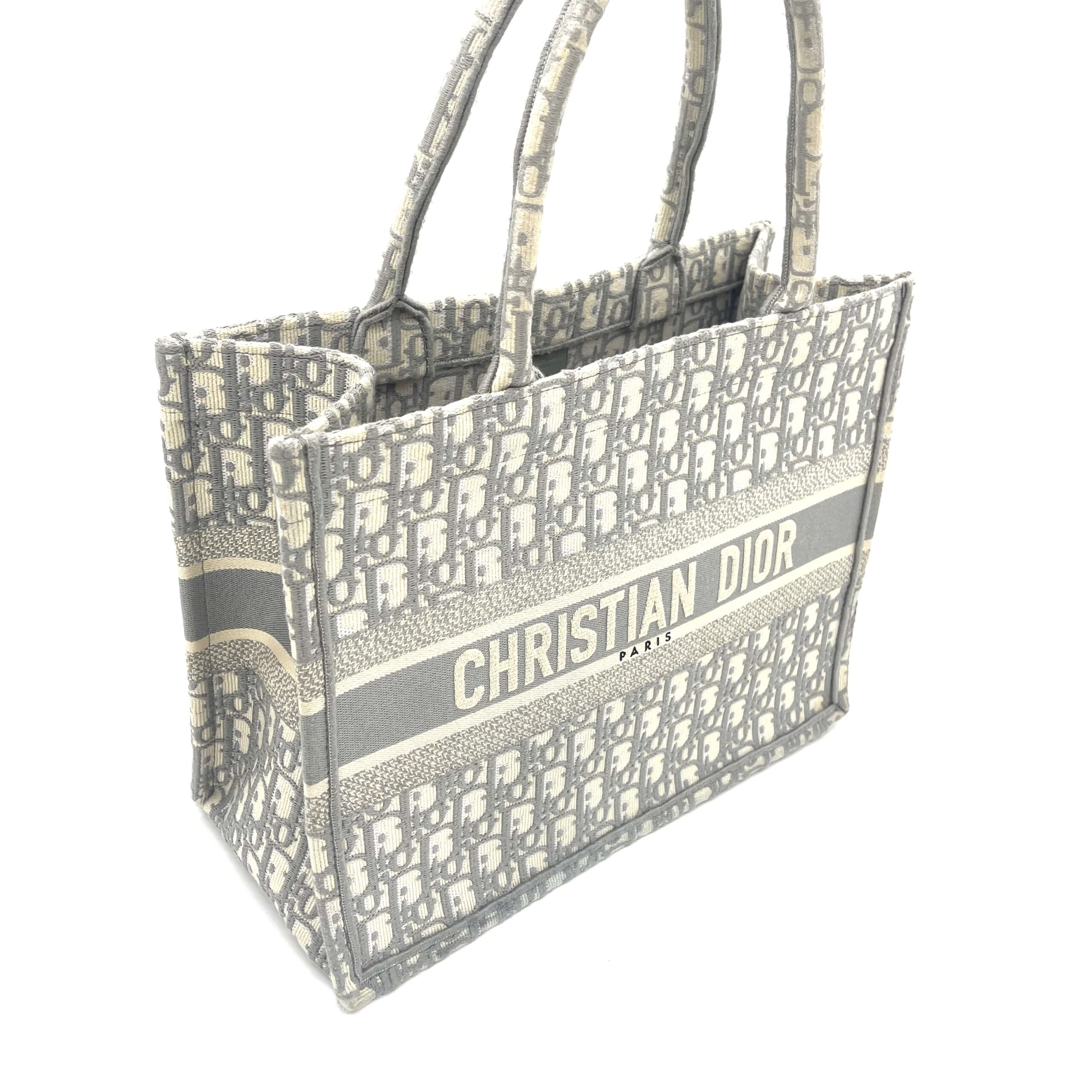 Christian Dior Book Tote Medium Gray Dior Oblique Embroidery photo 2 of 5