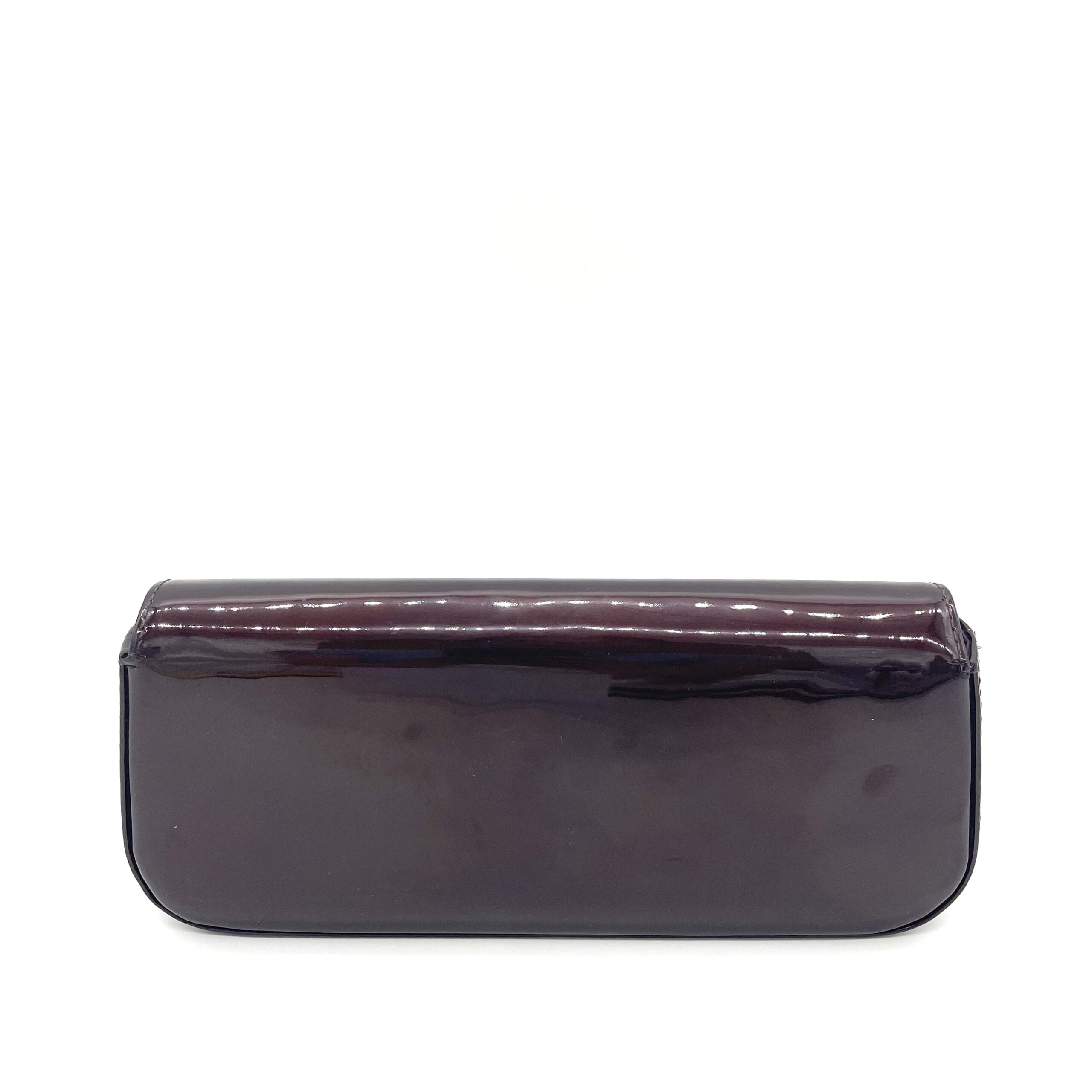Louis Vuitton Louise Patent Leather Clutch Bag Amarante Gold Hardware photo 4 of 5