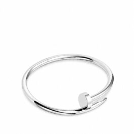 Cartier JUSTE UN CLOU Bracelet Classic Model Size 19 18K White Gold