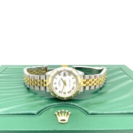 Rolex Datejust 26mm Steel & Yellow Gold Fluted Diamond Bezel