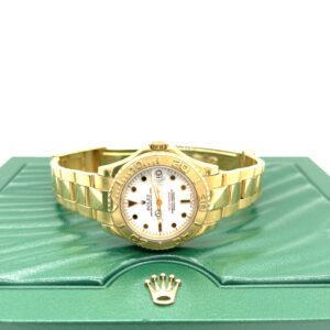 Rolex Yacht-Master 18K Yellow Gold White Dial Automatic 35mm