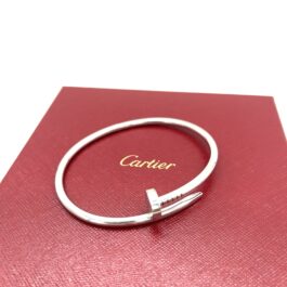 Cartier JUSTE UN CLOU Bracelet Classic Model Size 19 18K White Gold