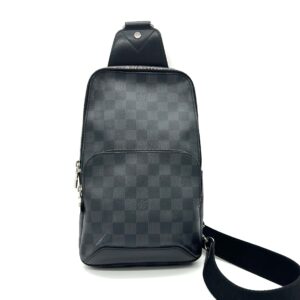 Louis Vuitton Avenue Sling Bag Damier Graphite Canvas Crossbody Bag – Black