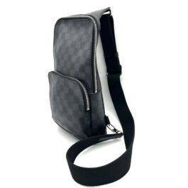 Louis Vuitton Avenue Sling Bag Damier Graphite Canvas Crossbody Bag – Black