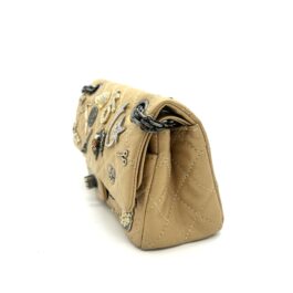 Chanel Gold Quilted Leather Charm Flap Shoulder Bag Limited Edition Chain Bag