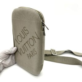 Louis Vuitton Damier Geant Canvas Body Bag Sling Bag Crossbody Beige France