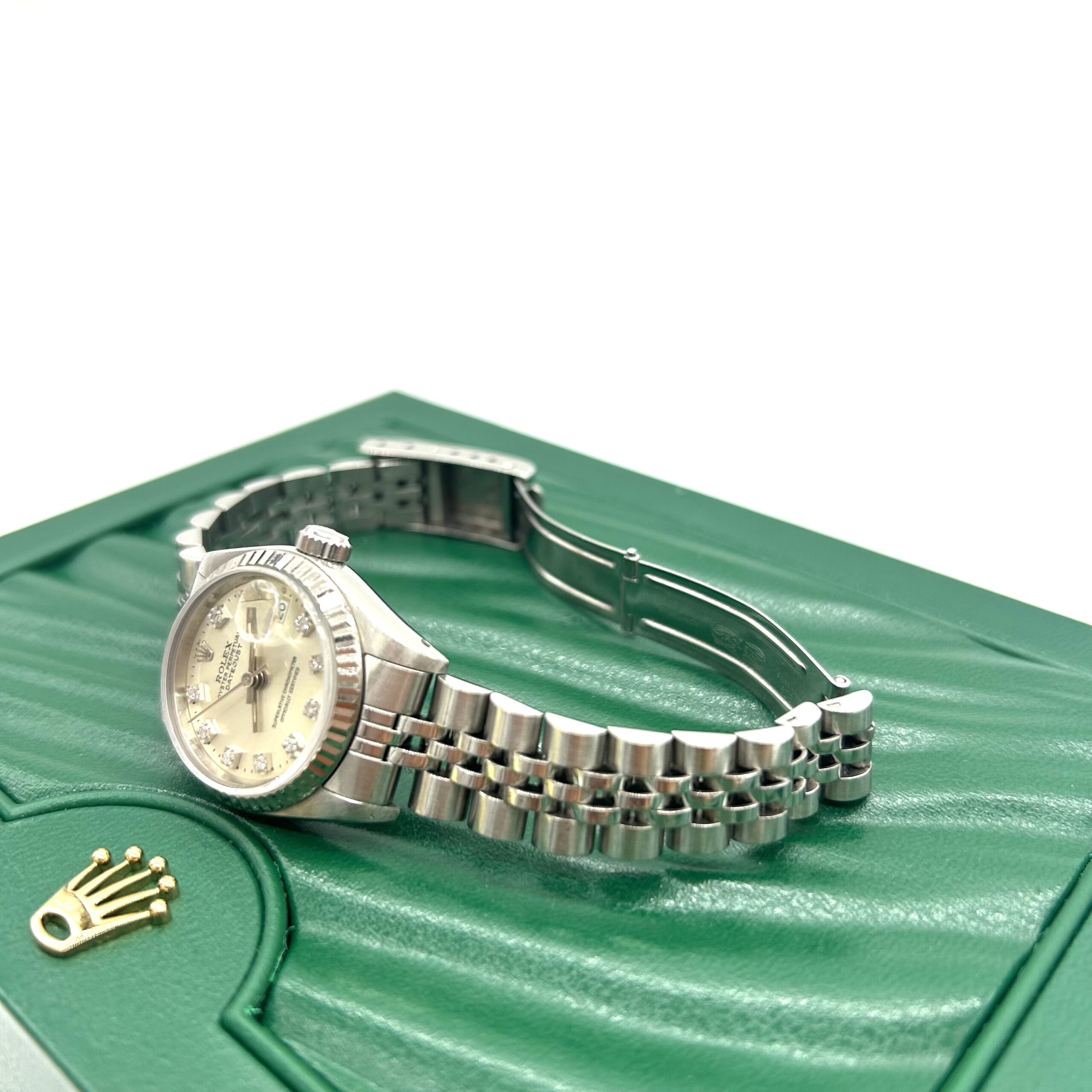 Rolex Lady-Datejust 26mm Stainless Steel Jubilee Diamond Dial Automatic Watch - Image 2