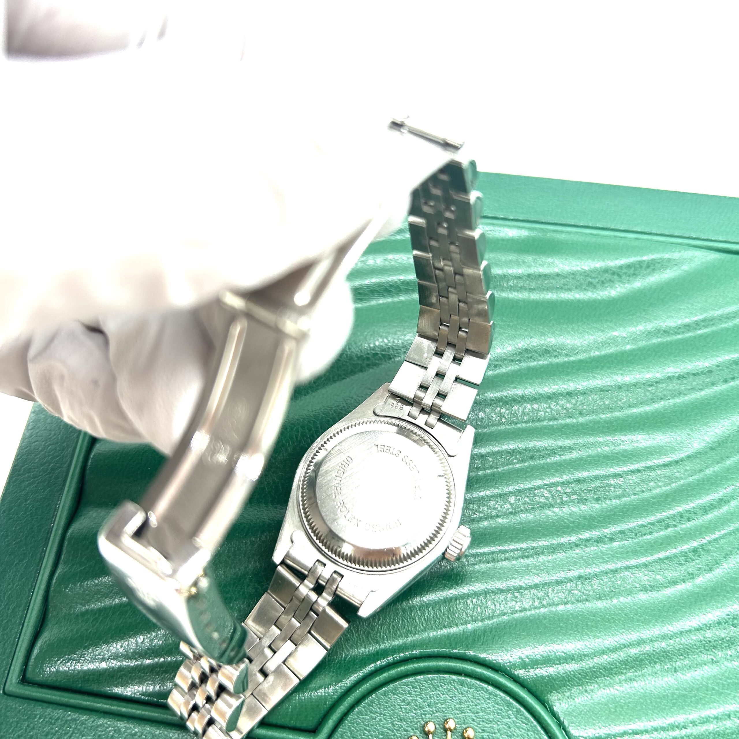 Rolex Lady-Datejust 26mm Stainless Steel Jubilee Diamond Dial Automatic Watch - Image 6