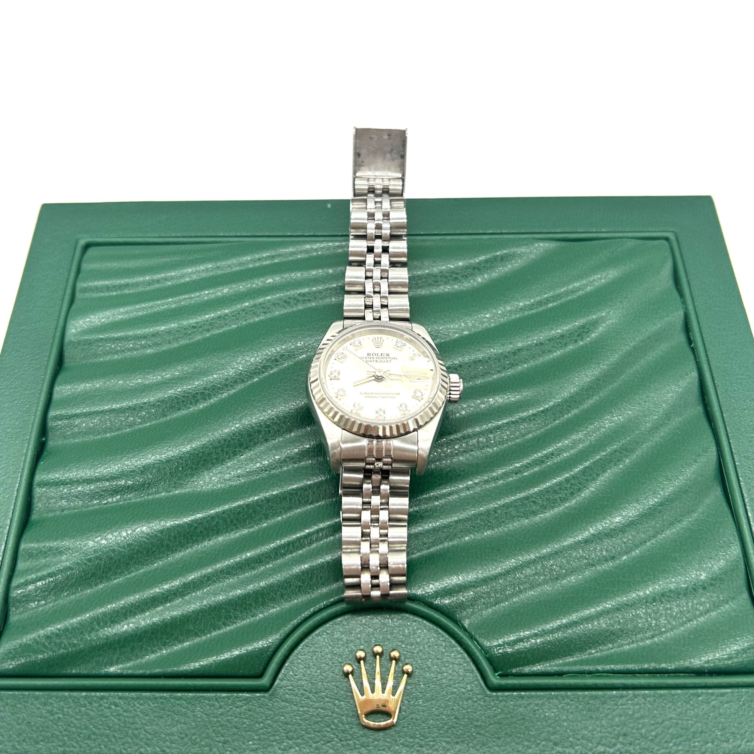 Rolex Lady-Datejust 26mm Stainless Steel Jubilee Diamond Dial Automatic Watch - Image 8