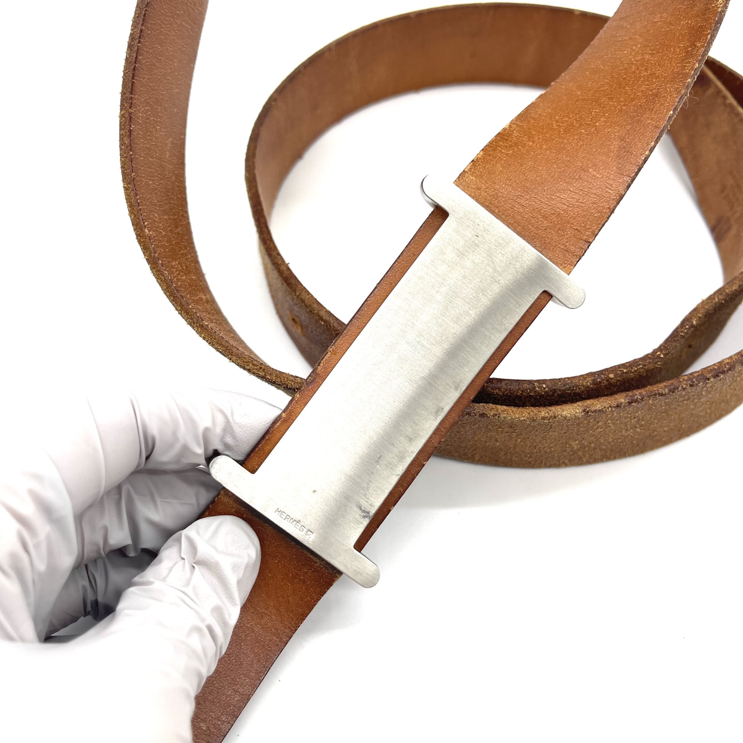 Authentic Hermès H Belt Leather Belt – Brown | Size 131 | Limited Time Deal photo 4 of 5