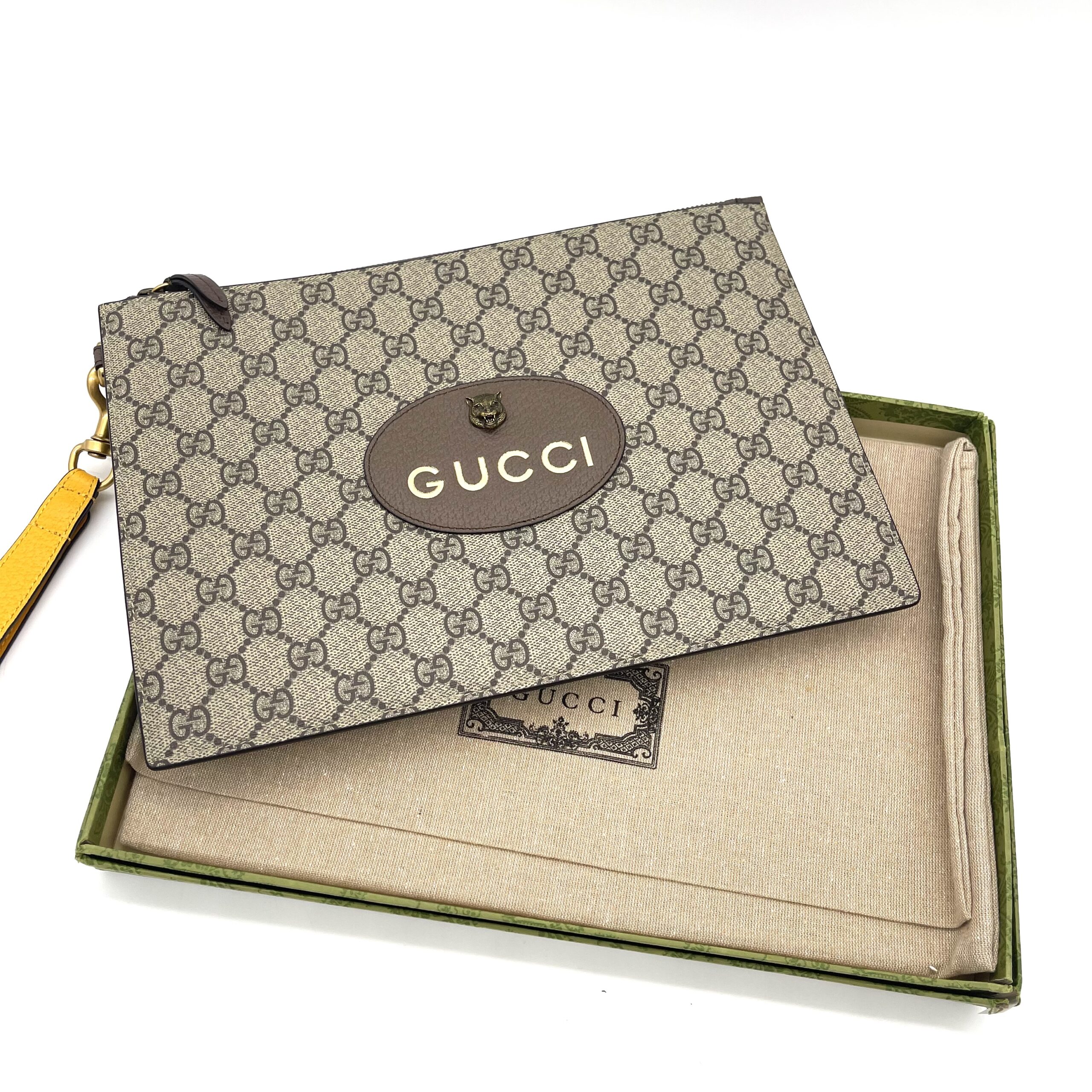 GUCCI GG Supreme Unisex Pouch / Clutch – Brand New Full Set photo 2 of 5