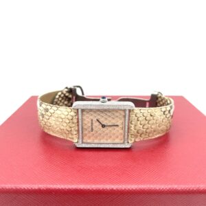 Cartier Tank Solo Python W5200021 27mm Stainless Steel Watch – Large Model