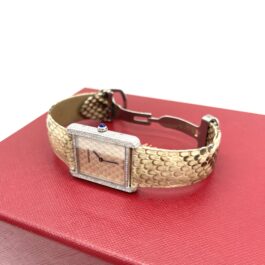 Cartier Tank Solo Python W5200021 27mm Stainless Steel Watch – Large Model
