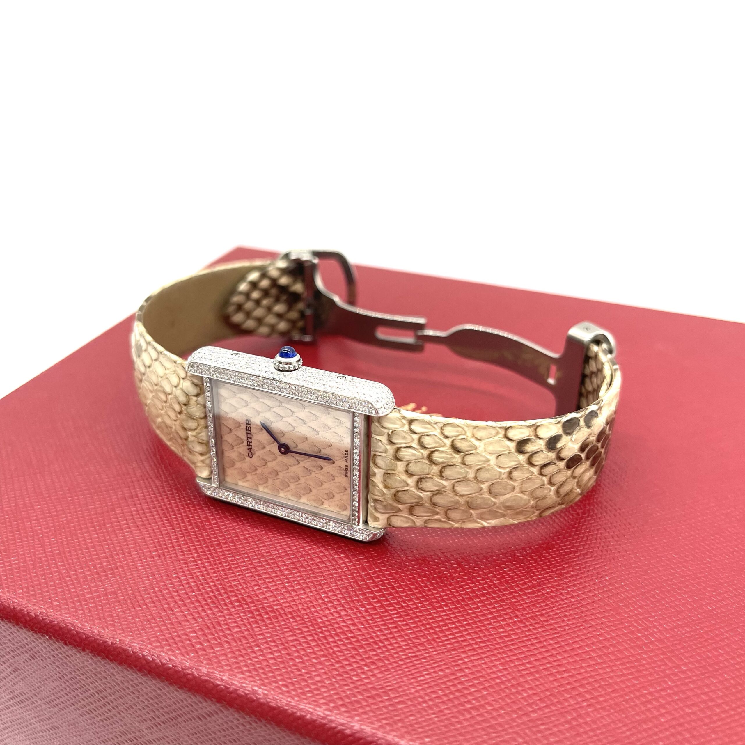 Cartier Tank Solo Python W5200021 27mm Stainless Steel Watch – Large Model - Image 2