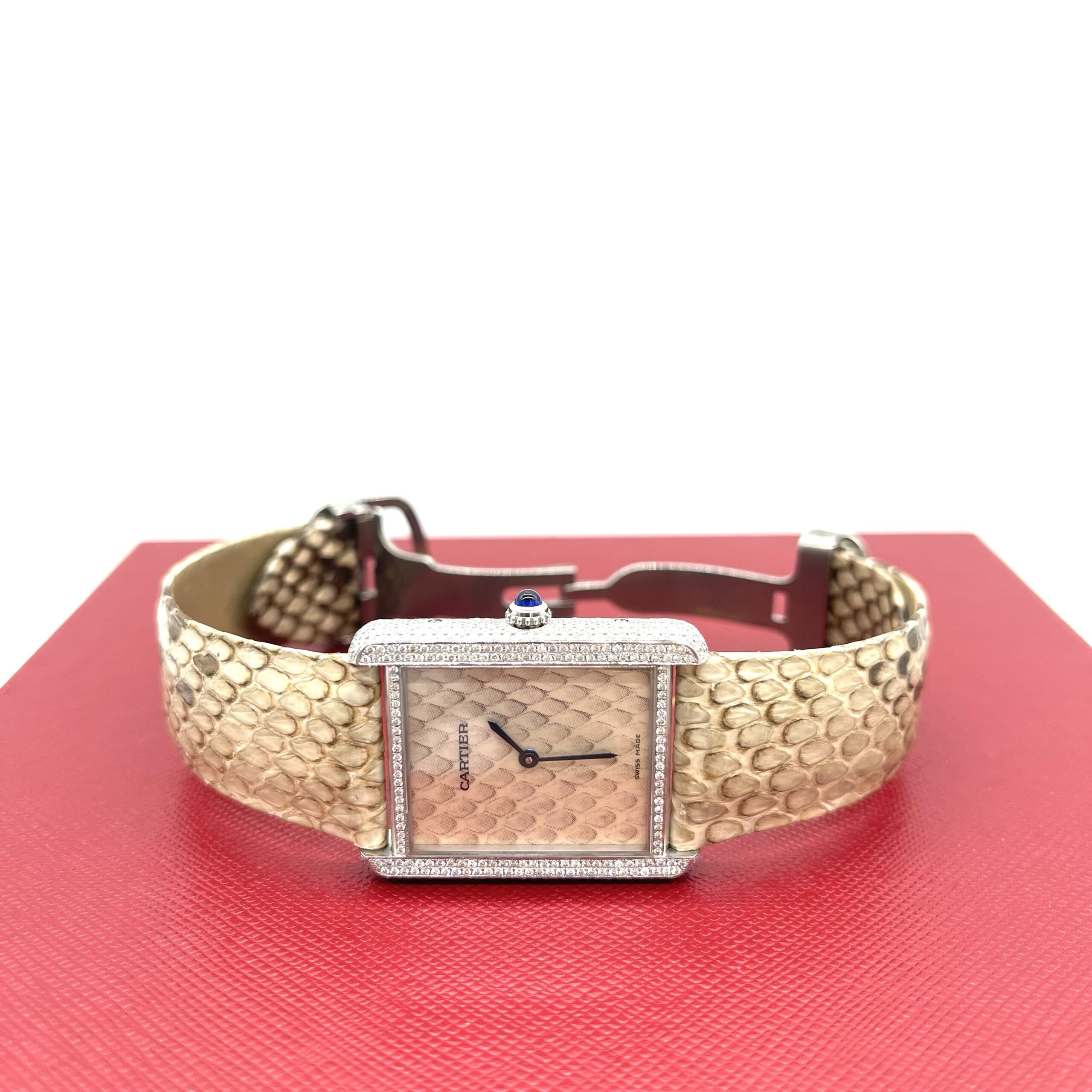 Cartier Tank Solo Python W5200021 27mm Stainless Steel Watch – Large Model - Image 4