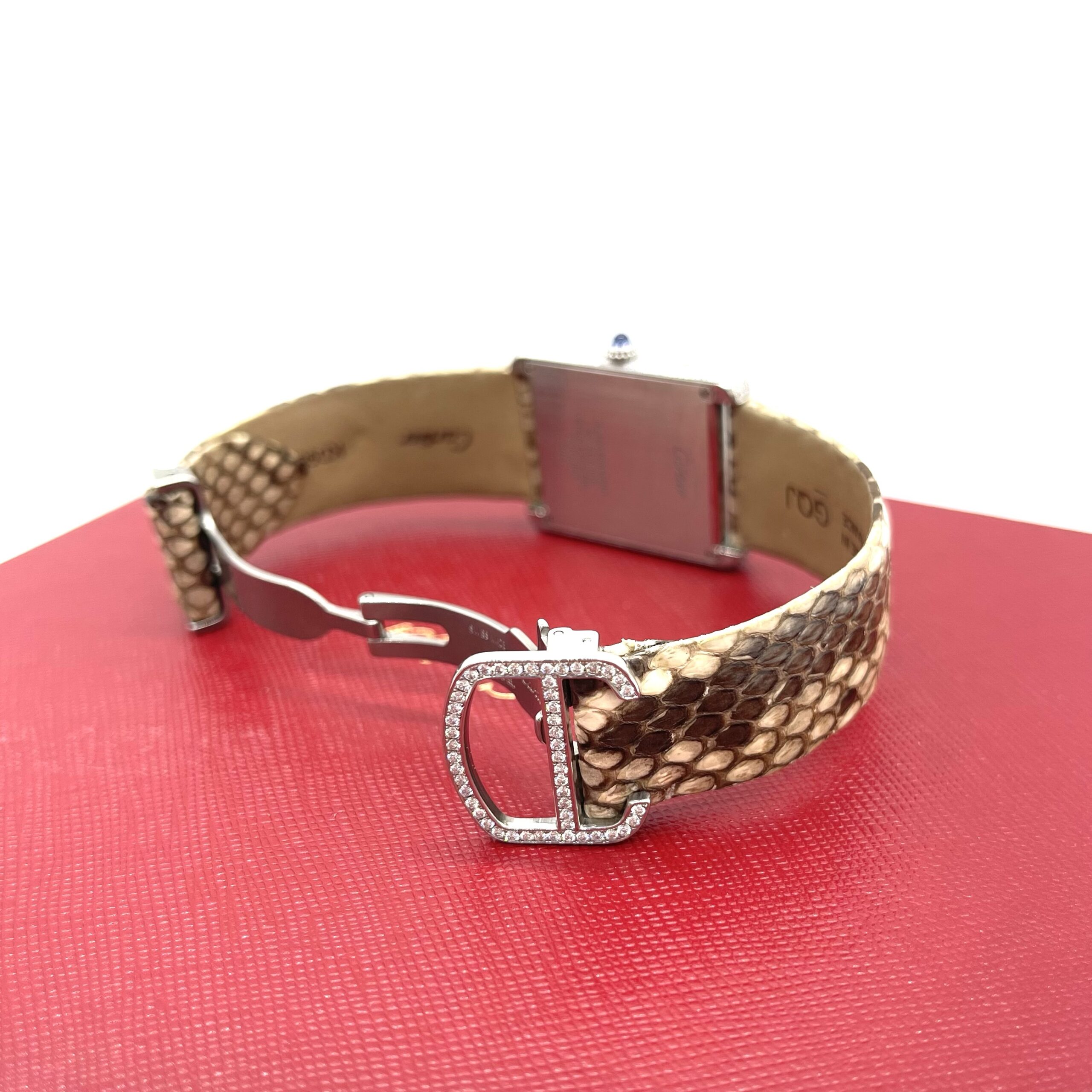 Cartier Tank Solo Python W5200021 27mm Stainless Steel Watch – Large Model - Image 6