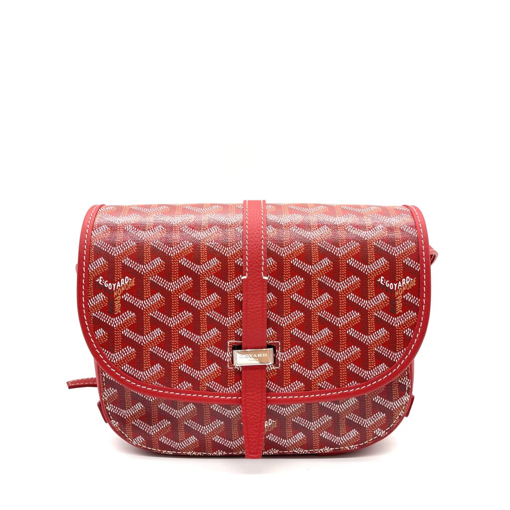 Goyard Goyardine Belvedere II PM Messenger Bag – Red
