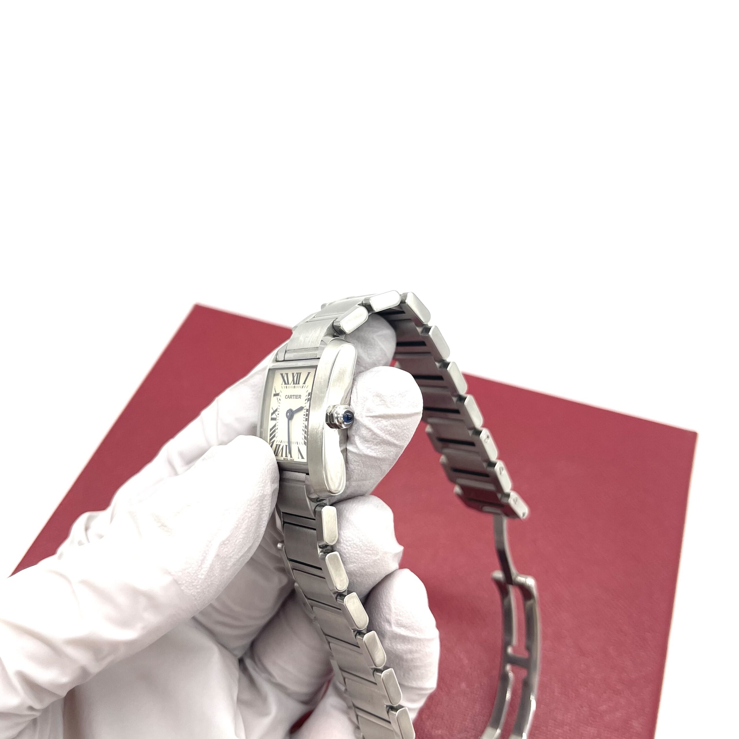 Cartier Tank Française Quartz Watch – Stainless Steel – 20mm - Image 4