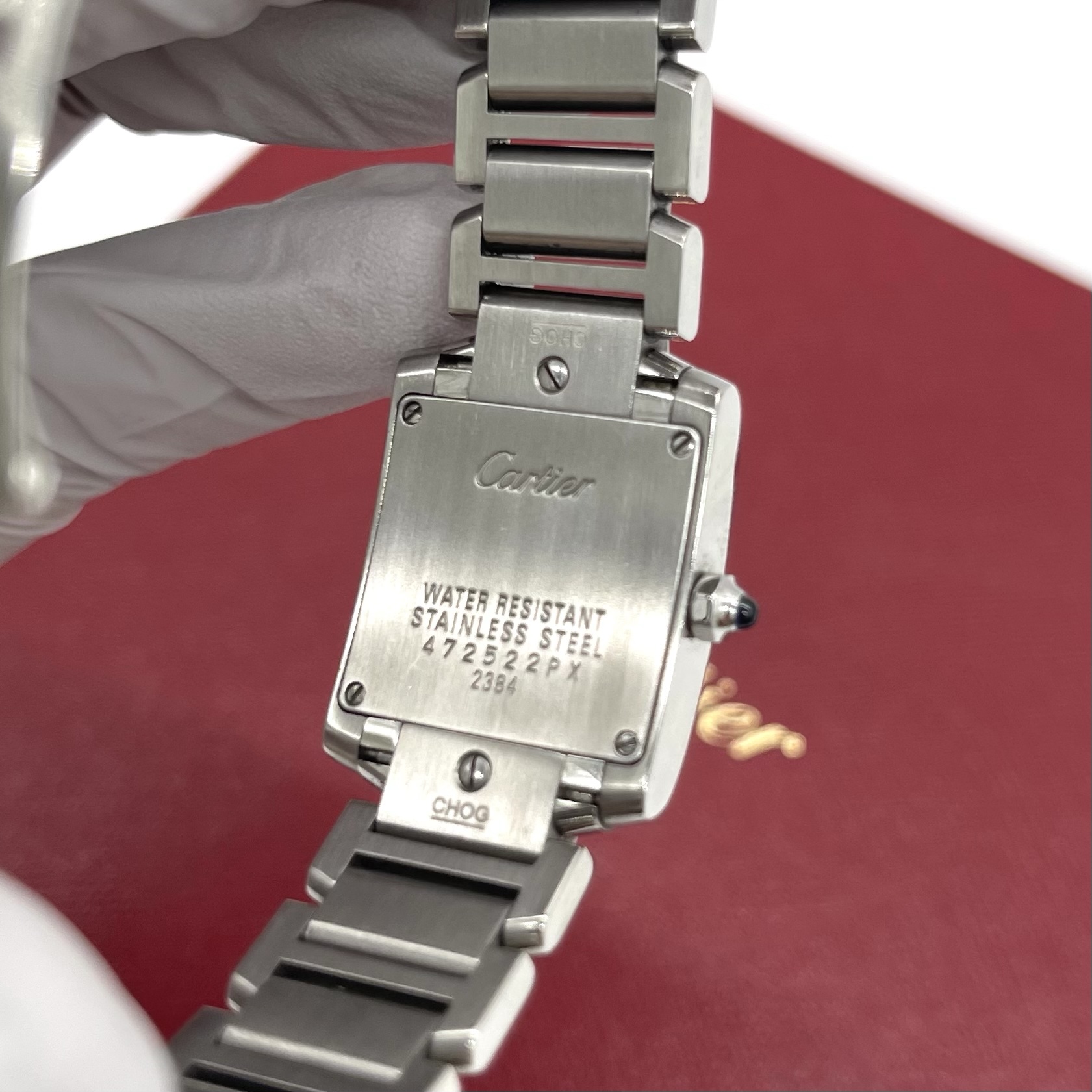 Cartier Tank Française Quartz Watch – Stainless Steel – 20mm - Image 5