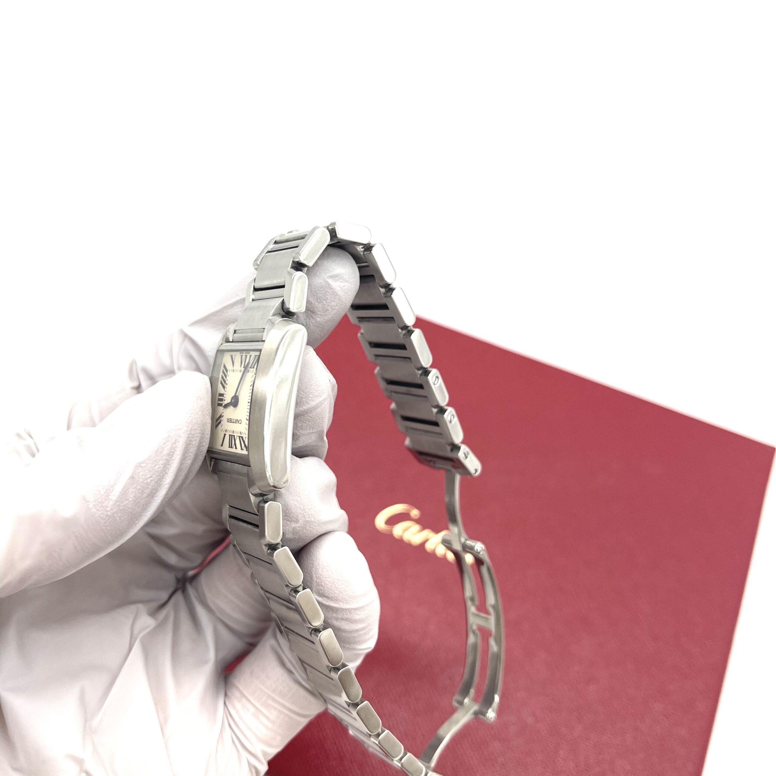 Cartier Tank Française Quartz Watch – Stainless Steel – 20mm - Image 6