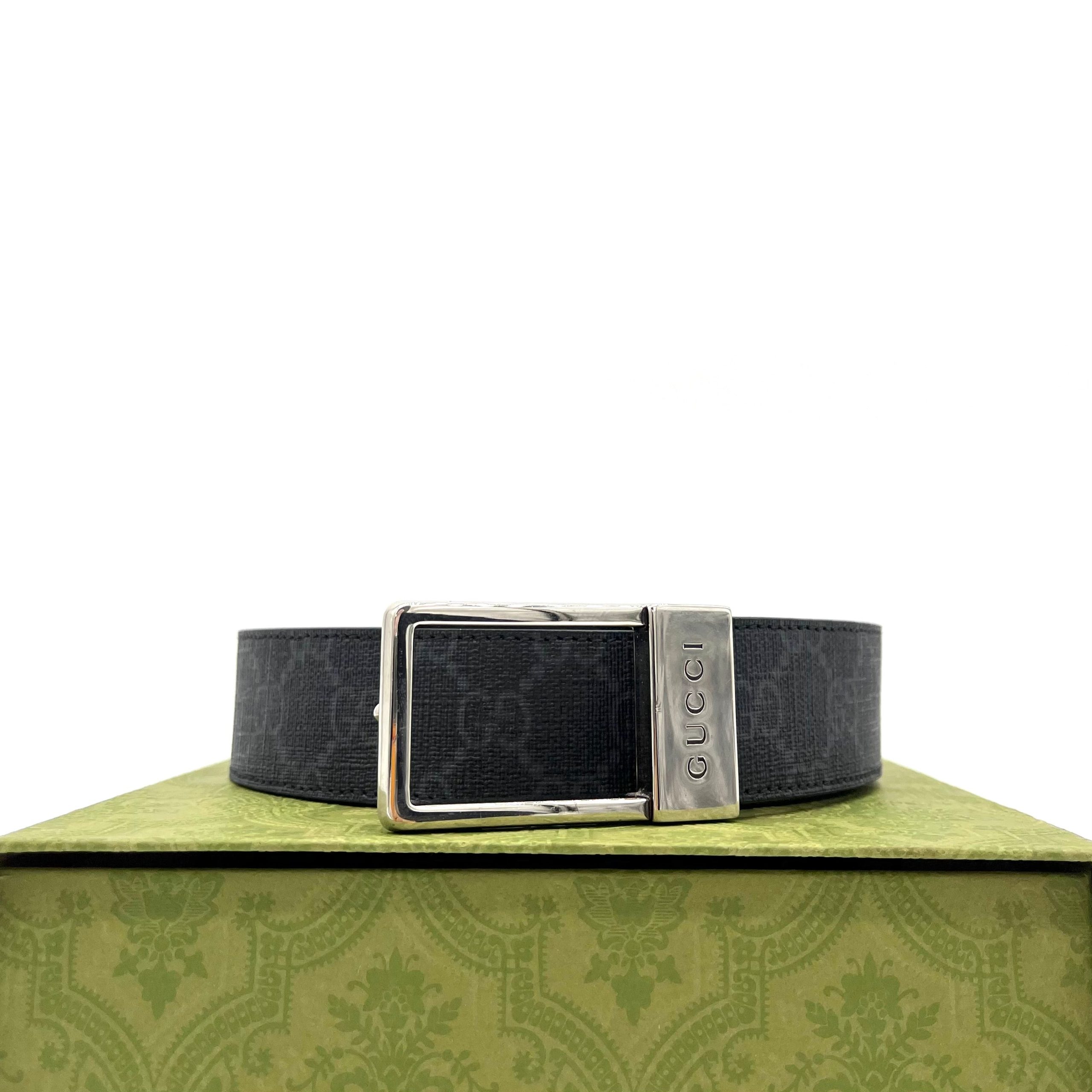 GUCCI GG belt with rectangular buckle Size 110