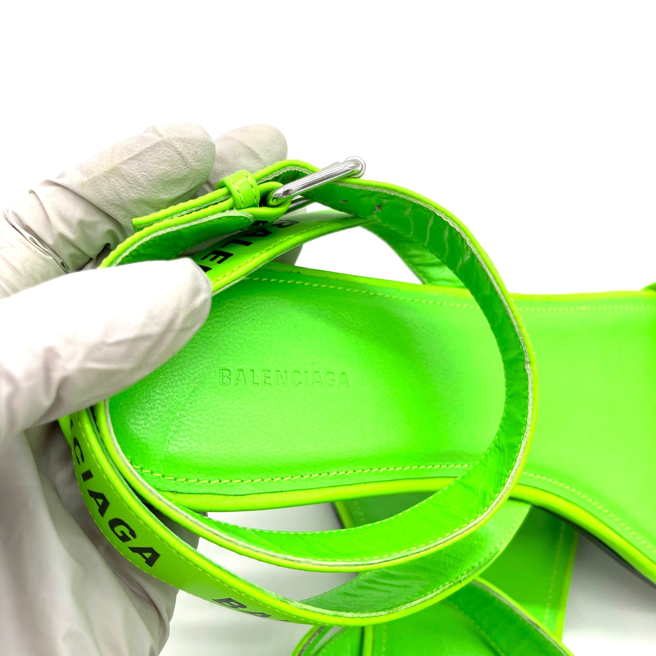 NEW CONDITION BALENCIAGA SANDAL LIME SIZE 38EU