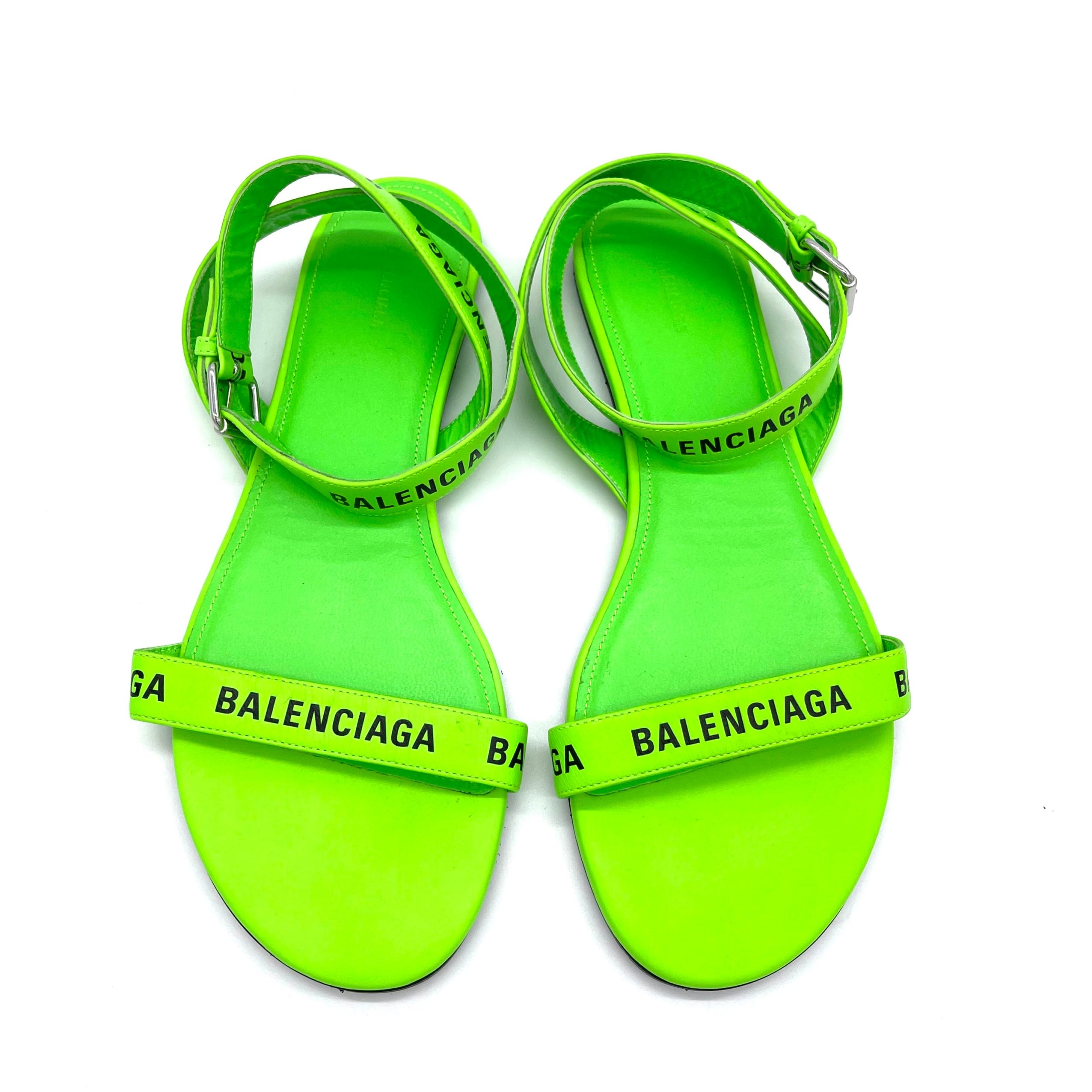 NEW CONDITION BALENCIAGA SANDAL LIME SIZE 38EU