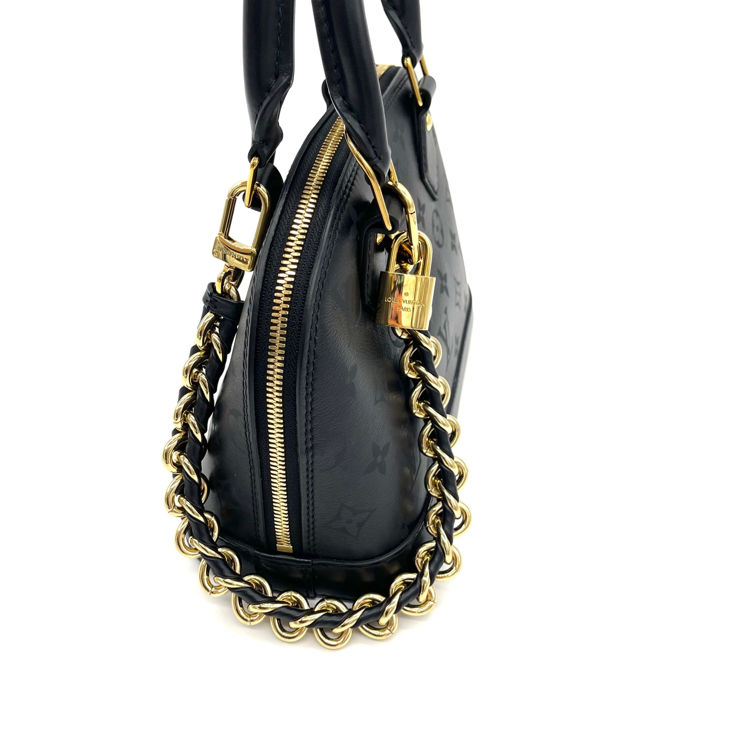 Louis Vuitton Monogram Vernis Alma BB Chain Bag – Ink (Limited Edition)