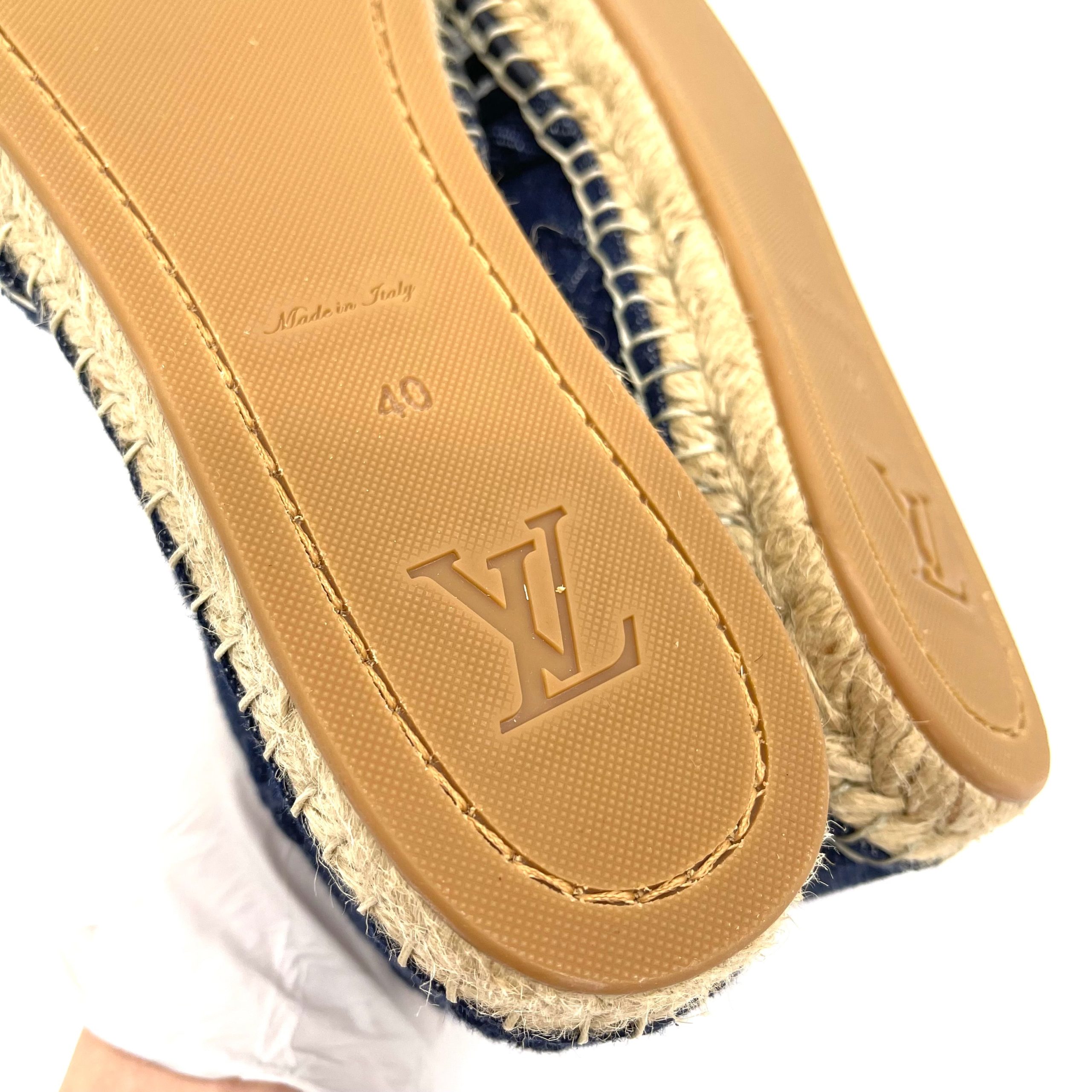 Louis Vuitton Starboard Flat Espadrille Size40 Brand new condition Never used
