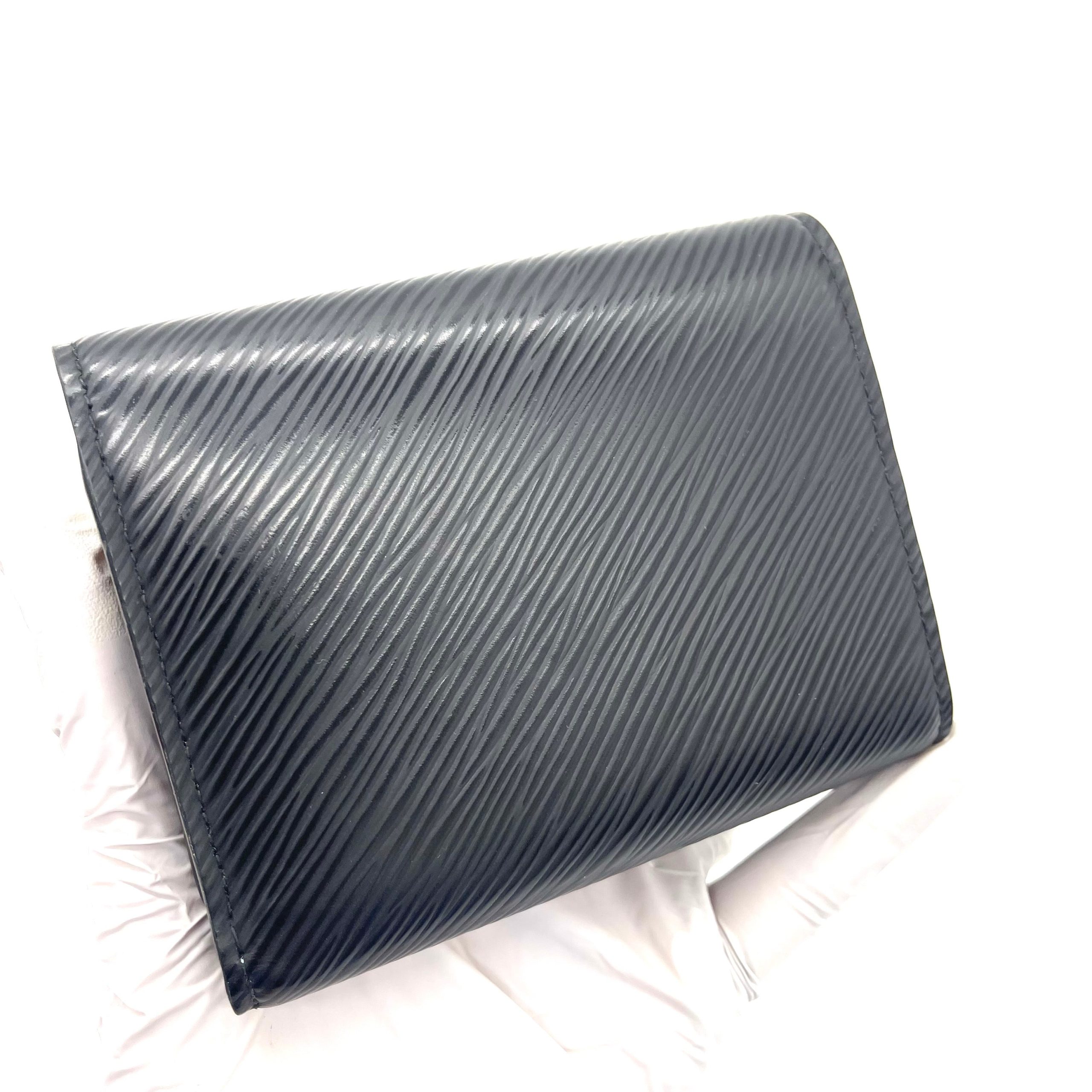 LOUIS VUITTON Epi Twist XS Wallet – Black