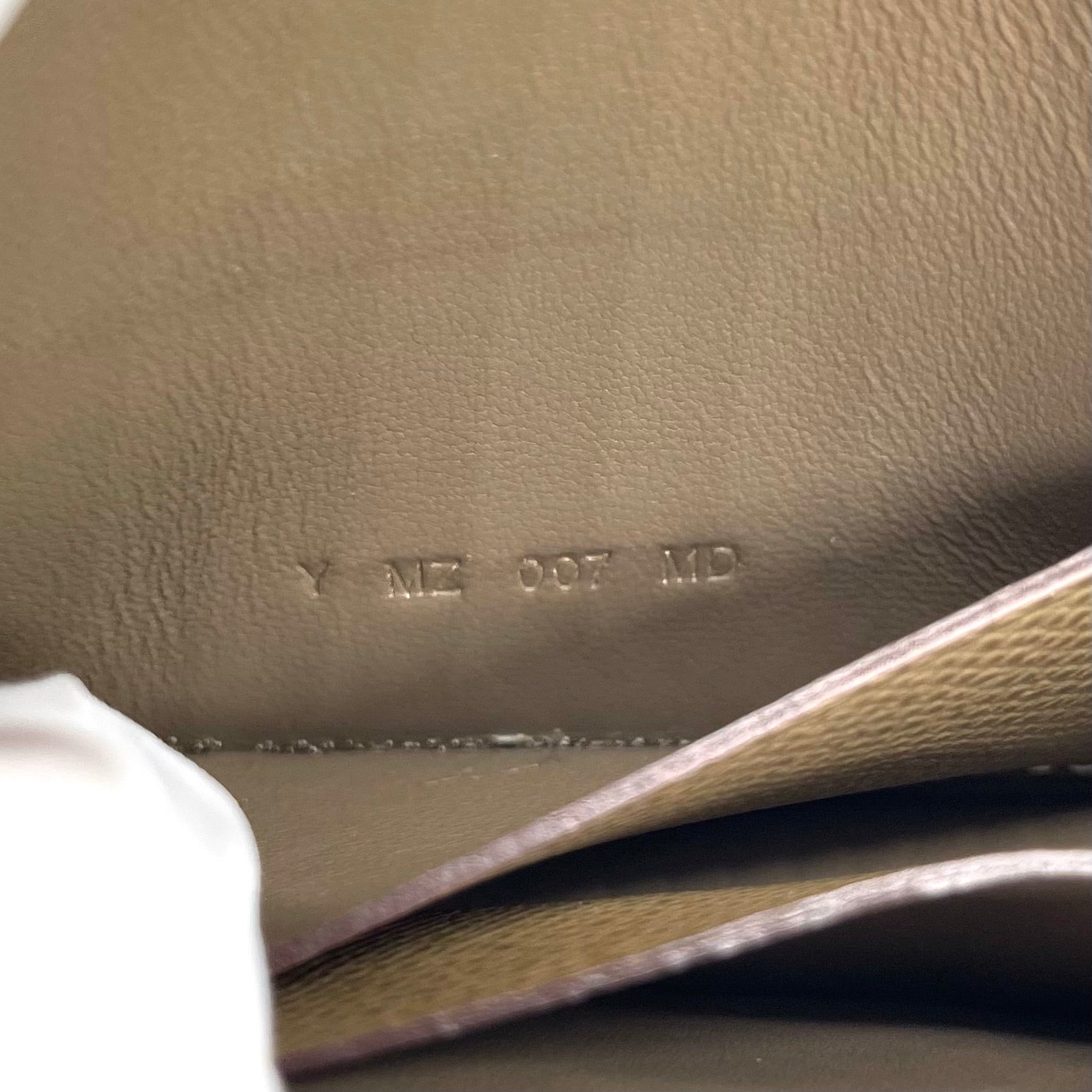 HERMES Etoupe Constance Slim Wallet Silver with Strap and Attachable to belt