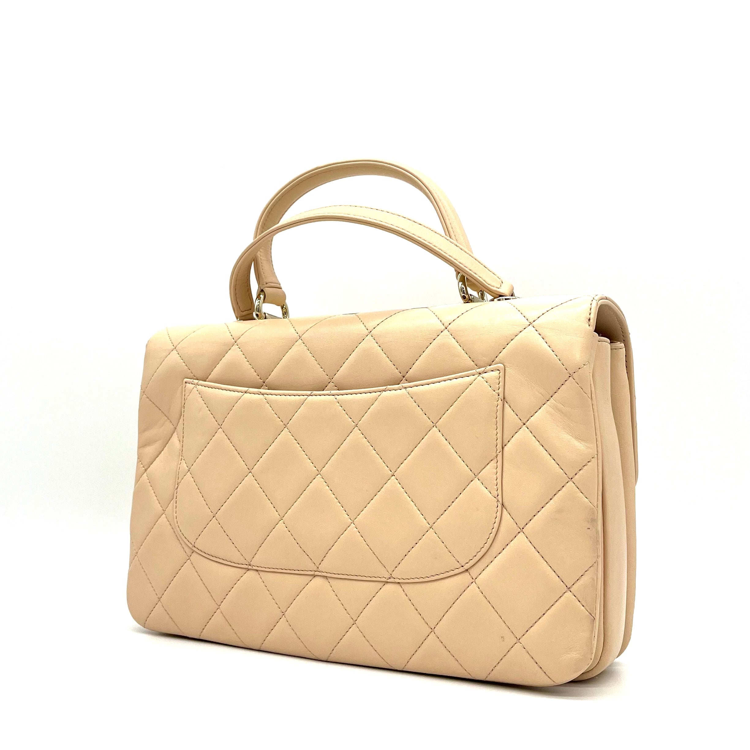Chanel Lambskin Quilted Large Trendy CC Flap Light Beige 2021