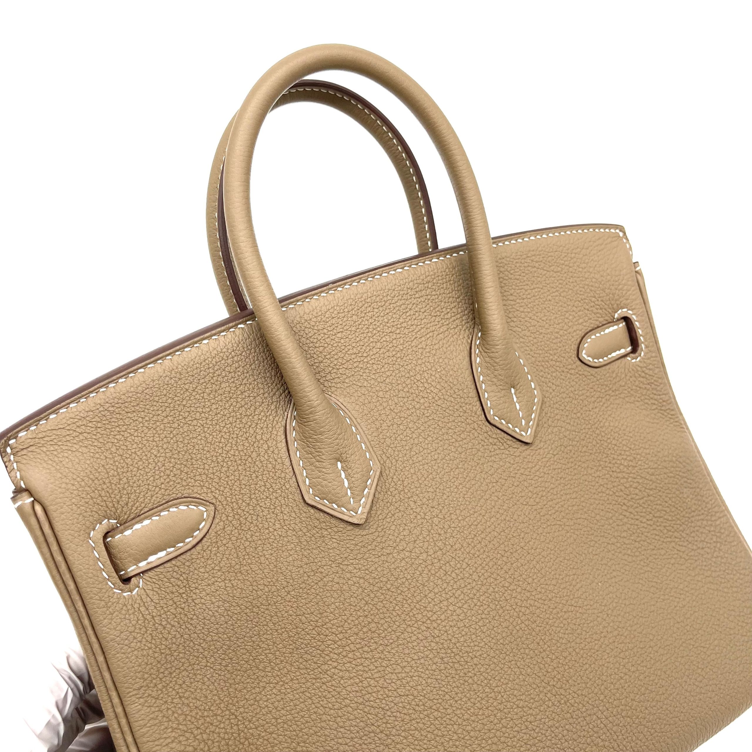 HERMES Togo Birkin 25 Etoupe