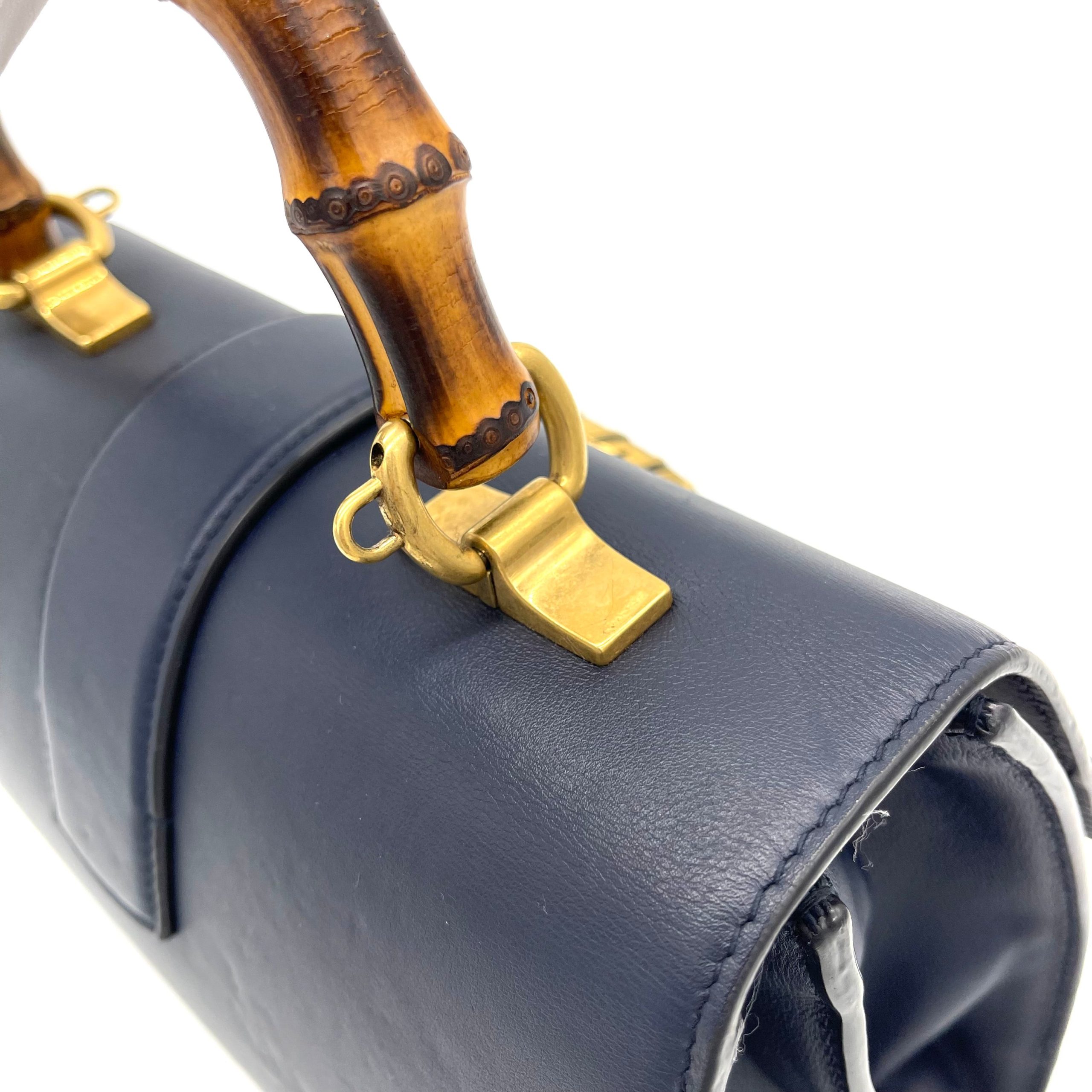 GUCCI Calfskin Bamboo Web Large Dionysus Top Handle Bag Black Bright Evergreen Hibiscus Red