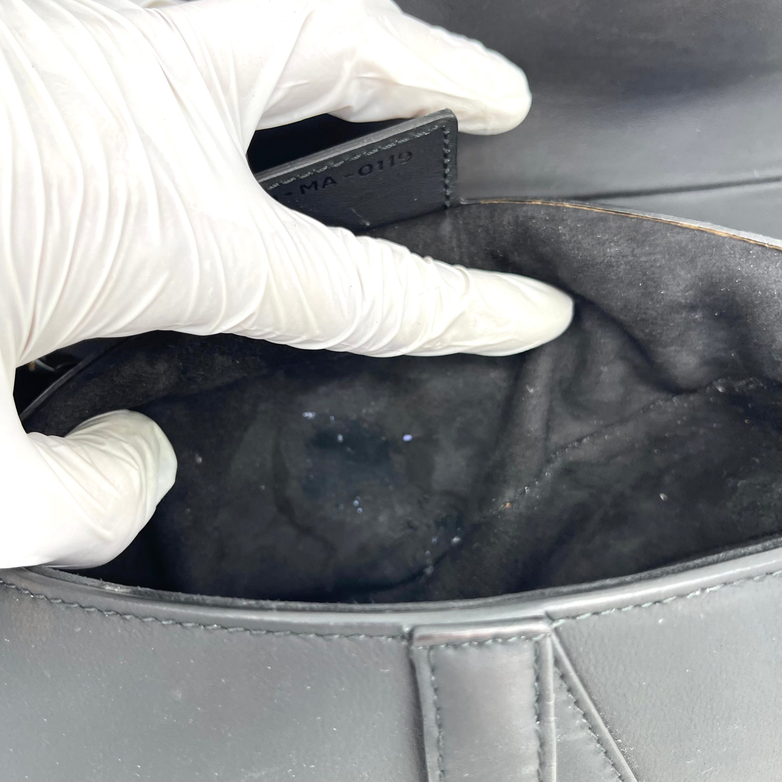 DIOR SADDLE BAG Black Ultramatte Calfskin