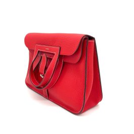 [NEW]HERMES Evercolor Halzan 25 Rouge De Coeur