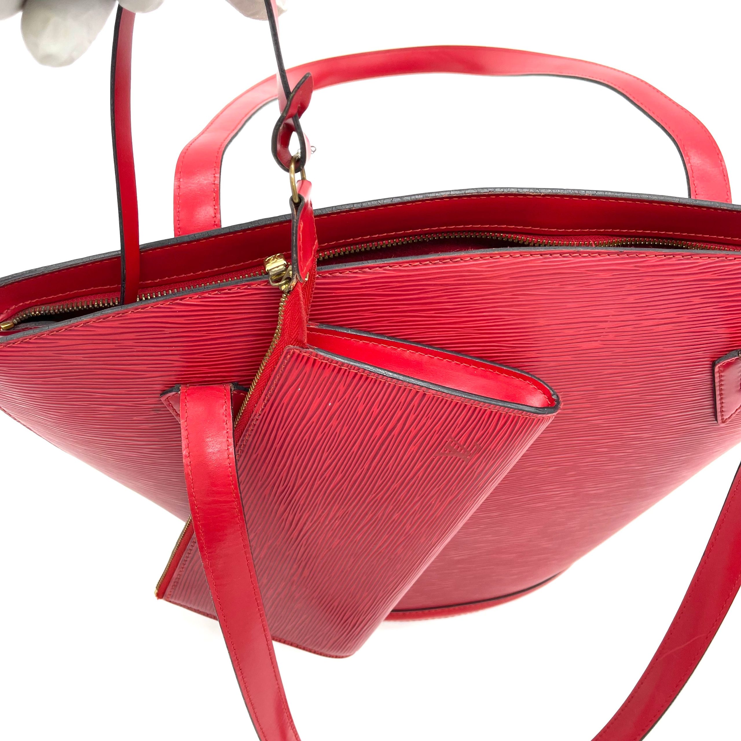 LOUIS VUITTON Epi Saint Jacques GM Castillan Red AR0997