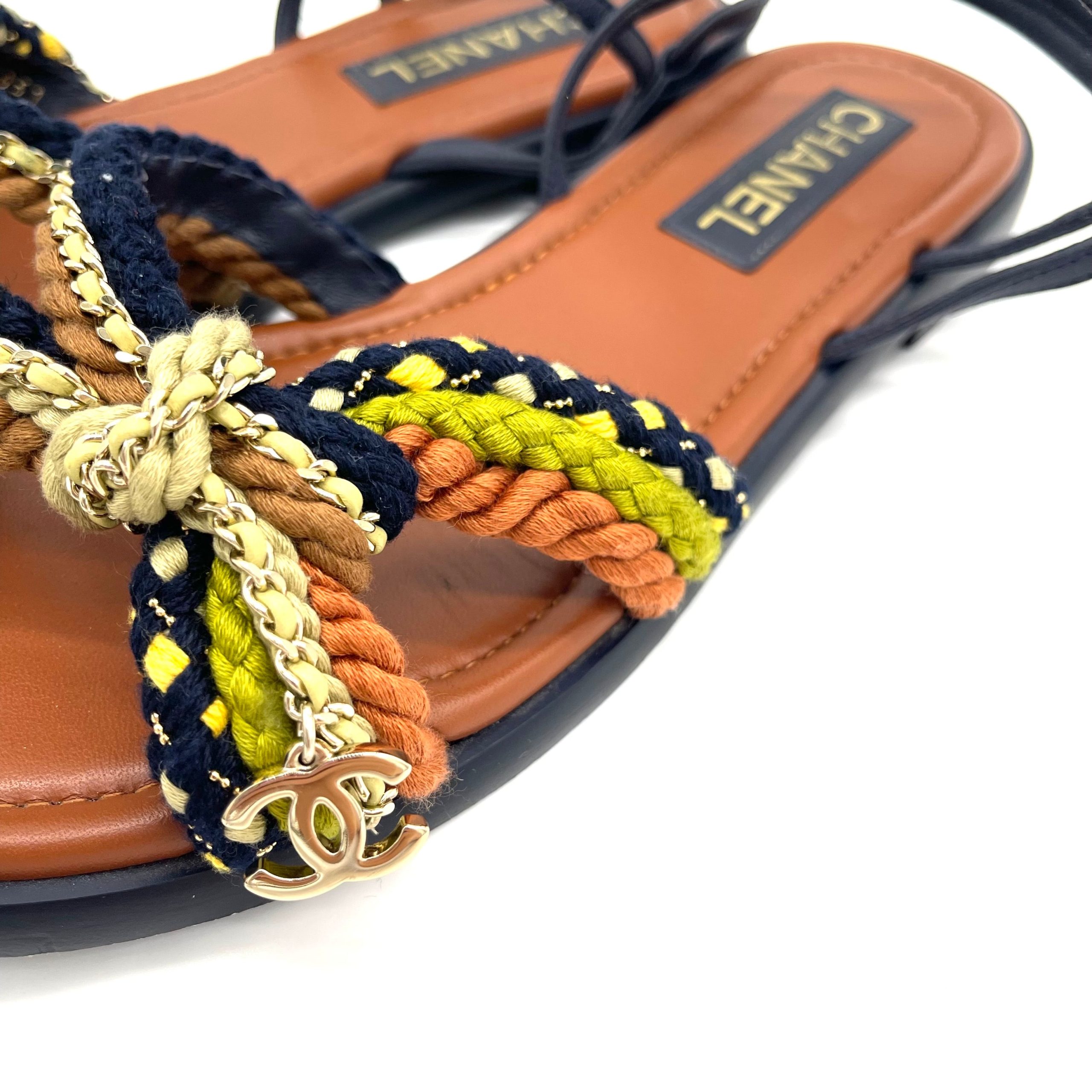 CHANEL Rope Sandals Size40 Retail Price $1150