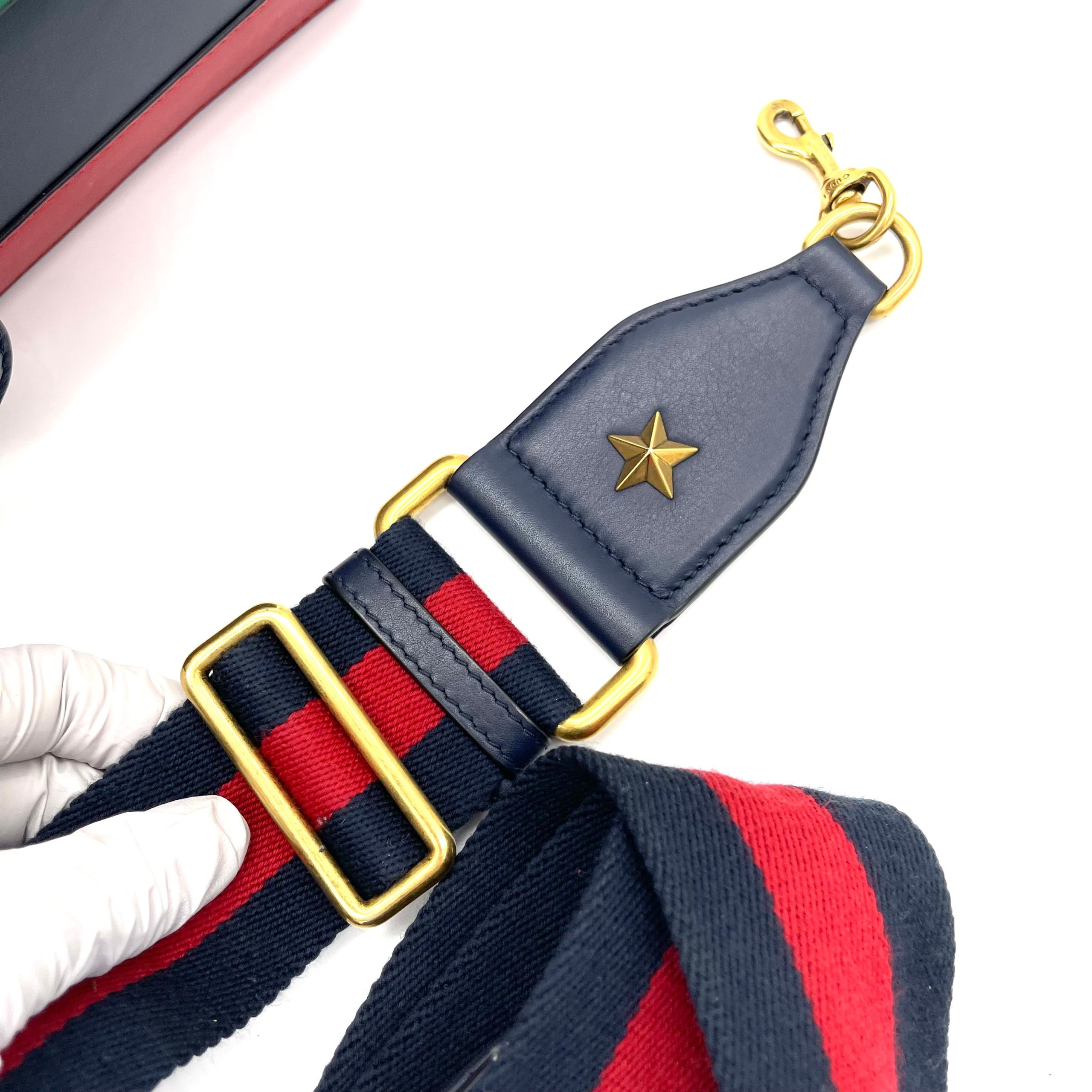 GUCCI Calfskin Bamboo Web Large Dionysus Top Handle Bag Black Bright Evergreen Hibiscus Red